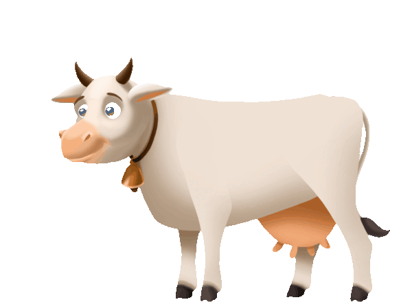 Animated cow — Aman Cattle Feed